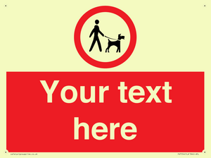 Custom Road regulatory dogs on leads